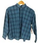 ショッピングINDIVIDUALIZED individualized shirts(インディヴィジュアライズドシャツ) USA製 L/S コットン 中古 古着 0922