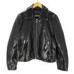 ショッピングzara ZARA(ザラ) SHINY FINISH LEATHER JACKET シャイニー フィニッシュ レザー 中古 古着 0842