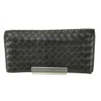ショッピングヴェネタ BOTTEGA VENETA(ボッテガヴェネタ) レザー イントレチャート長財布 メンズ 表記無  中古 古着 0350