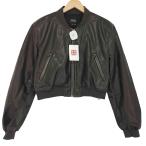 ZARA(ザラ) フェイクレザー ボンバージャケット レディース import：M  中古 古着 0344