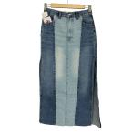ショッピングzara ZARA(ザラ) デニムパッチワークTRFスカート レディース JPN：S  中古 古着 0346