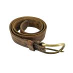 ショッピングused USED古着(ユーズドフルギ) エンボス レザー ベルト メンズ 表記無  中古 古着 1043