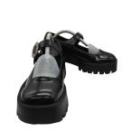 ショッピングzara ZARA(ザラ) Bijou Mary jane ビジュー 装飾 メリージェーン 厚底 ローファー レディ 中古 古着 0344