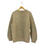 ショッピングused USED古着(ユーズドフルギ) フィッシャーマン アラン ウール セーターニット メンズ 表記無  中古 古着 1004