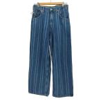 ZARA(ザラ) RELAXED FIT STRIPED Denim PANTS リラックス フィット ス 中古 古着 1005