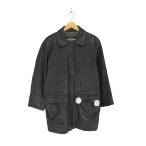 ショッピングused USED古着(ユーズドフルギ) PIERRE BONEE レザーカーコート メンズ import：M  中古 古着 0204