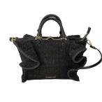 Samantha Vega(サマンサベガ) ツイードフリルハンドバッグ レディース 表記無  中古 古着 0324