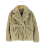 ショッピングzara ZARA(ザラ) フェイクファー ショート コート レディース import：M  中古 古着 1123