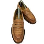 REGAL( Reagal ) type вдавлено . кожа монета Loafer pe колено Loafer мужской 24EE б/у б/у одежда 0304