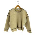 ZARA(ザラ) ロングスリーブ ステッチデザイン クロップド ニット レディース  M 中古 古着 0502