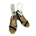 CHRISTIAN LOUBOUTIN( Christian Louboutin ) эспадрильи Wedge подошва sling ba б/у б/у одежда 0917