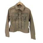 PINK HOUSE(ピンクハウス) レース フリル デニム ジャケット レディース JPN：M  中古 古着 0425