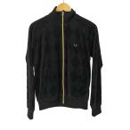 FRED PERRY(フレッドペリー) アーガイル  ベロア トラックジャケット  ダブルジップ レディー 中古 古着 0425