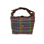 Felisi(フェリージ) タータンチェック レザーストラップ ハンドバッグ レディース 表記無  中古 古着 0823