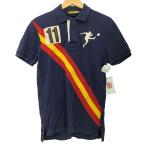 Rugby Ralph Lauren(ラグビーラルフローレン) ラガーマン 刺繍 鹿の子 ポロシャツ ラガ 中古 古着 0248