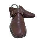 Salvatore Ferragamo( Salvatore Ferragamo ) кожа обувь monk туфли с ремешками мужской б/у б/у одежда 0603