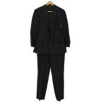 DORMEUIL(do- male ) полоса шерсть 2B tailored jacket 1 tuck слаксы Hsu б/у б/у одежда 0908