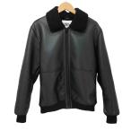 ZARA(ザラ) 襟ボア フェイクレザー ボンバージャケット メンズ import：S  中古 古着 0922