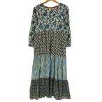 ショッピングzara ZARA(ザラ) 花柄 パッチワーク マキシ ワンピース レディース import：M  中古 古着 0842