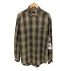 MOSSIMO(モッシモ) 90S 香港製 レーヨン ボタンダウン オンブレ チェック シャツ  L/S  中古 古着 0425