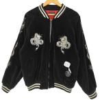 USED古着(ユーズドフルギ) THIRDROW 和柄 竜刺繍 ベロア 別珍 スカジャン スーベニアジャケ 中古 古着 0603