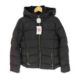 ショッピングzara ZARA(ザラ) 裏地ファー フーデッド ダウンジャケット レディース import：L  中古 古着 0948