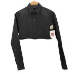 ショッピングused USED古着(ユーズドフルギ) {{coperni}}クロップドL/Sサテンシャツ レディース FR：34 中古 古着 1022