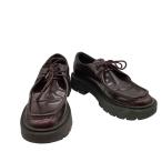 ZARA( Zara ) Derby Shoes эмаль тирольский Dubey обувь женский 38 б/у б/у одежда 0842