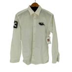 RALPH LAUREN( Ralph Lauren ) Triple po колено рукав number кольцо оскфорд кнопка down б/у б/у одежда 0522