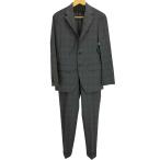 EDIFICE( Edifice ) шерсть проверка 3B tailored jacket брюки выставить необшитый на спине мужской б/у б/у одежда 0303