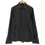 KENZO HOMME( Kenzo Homme ) стежок дизайн соотношение крыло кнопка постоянный цвет L/S рубашка men б/у б/у одежда 0620