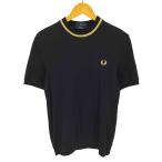FRED PERRY( Fred Perry ) REISSUES вырез лодочкой S/S олень. . футболка мужской б/у б/у одежда 0604
