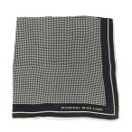 BURBERRY BLACK LABEL( Burberry Black Label ) шелк 100 тысяч птица .. рисунок носовой платок б/у б/у одежда 0304
