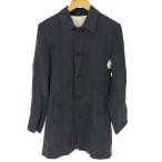 STUDIOUS( стерео . Dio s)linen пальто с отложным воротником мужской JPN:1 б/у б/у одежда 0923