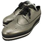 ZARA( Zara ) Wing chip металлик толщина низ обувь женский EUR:38 б/у б/у одежда 1103