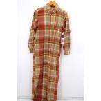 インディビジュアライズドシャツ INDIVIDUALIZED SHIRTS マドラスチェック マキシ丈 シャツワンピース レデ 中古 201128