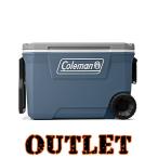 /アウトレット/Coleman コールマン 316シリーズ ハード クーラー 62QT 約60L レイクサイドブルー キャスター付き クーラーボックス 保冷 大容量 大型