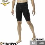野球 ハーフタイツ 一般 男女兼用 ユニセックス ミズノプロ MIZUNO PRO SPEEDREVO ブラック 日本製 12JBDX0209 2026年NEWモデル