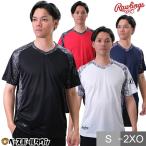 野球 Tシャツ メンズ ローリングス コンバット08 ブリザードプラクティスTシャツ 半袖 ブリザード柄 丸首 おしゃれ かっこいい ベースボールシャツ AST13S04