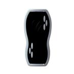 サッカー モルテン スワンセシンガード Mサイズ 黒×灰 GG0013-KH 水洗い可 すね当て フットサル 両足用