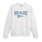  бейсбол тренировочный футболка взрослый New balance New Balance мужской женский вырез лодочкой весна осень обратная сторона шерсть длинный рукав круглый вырез принт tops свободно модный 