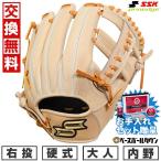 SSKお手入れセット贈呈 交換無料 野球 グローブ 硬式 大人 SSK プロエッジ B 内野手用 サイズ6L PKB761 右投げ キャメル×タン 型付け可能(G) 2025後期モデル