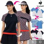 テニス ルコック JTA公認 SUNSCREEN 2wayゲームシャツ レディース テニスウェア Tシャツ 半袖 吸汗速乾 遮熱 クーリング UVカットUPF50＋ スポーツウェア