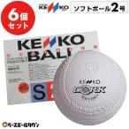 ナガセケンコー ソフトボール 2号球 (1箱-6個入り) 検定球 ゴム・コルク芯