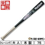 交換無料 野球 バット 大人 木製 ユニックス トレーニング スイングチェックバット 75cm 500g平均 SPB3021