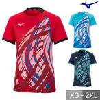  Mizuno игра рубашка теннис ракетка спорт для мужчин и женщин одежда короткий рукав 62JA2502 soft теннис официальный собрание "надеты" возможно почтовая доставка возможно 