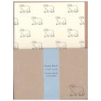 雑貨【レターセット】中島良二　アニマルパレード　シロクマ　(ryuryu)