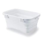 イセトウ 折りたたみ洗い桶 キッチンソフトタブ 6.6L ホワイト I-590