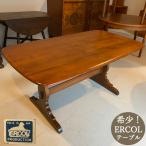 アーコール Ercol オーバル テーブル ダイニングテーブル リビング イギリス製 ヴィンテージ アンティーク 家具 ミッドセンチュリー 幅153cm E-1922 返品不可