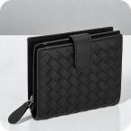 ボッテガ・ヴェネタ 二つ折り財布 メンズ レディース ブランド BOTTEGA VENETA 121059-V3UN1 ブラック